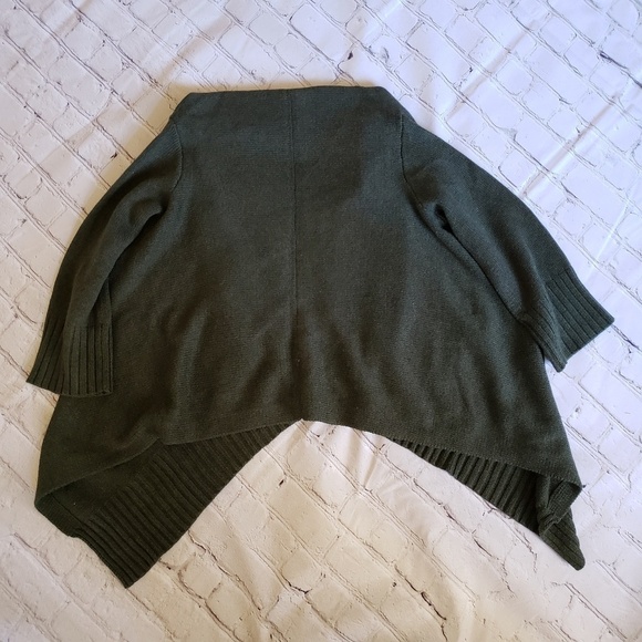 Gap Cashmere Grannycore Open Draped Front Cardigan Cottagecore Minimalist - Picture 4 of 7